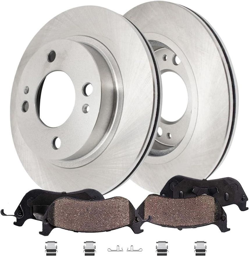 Main Image - Front Disc Rotors Brake Pads Kit