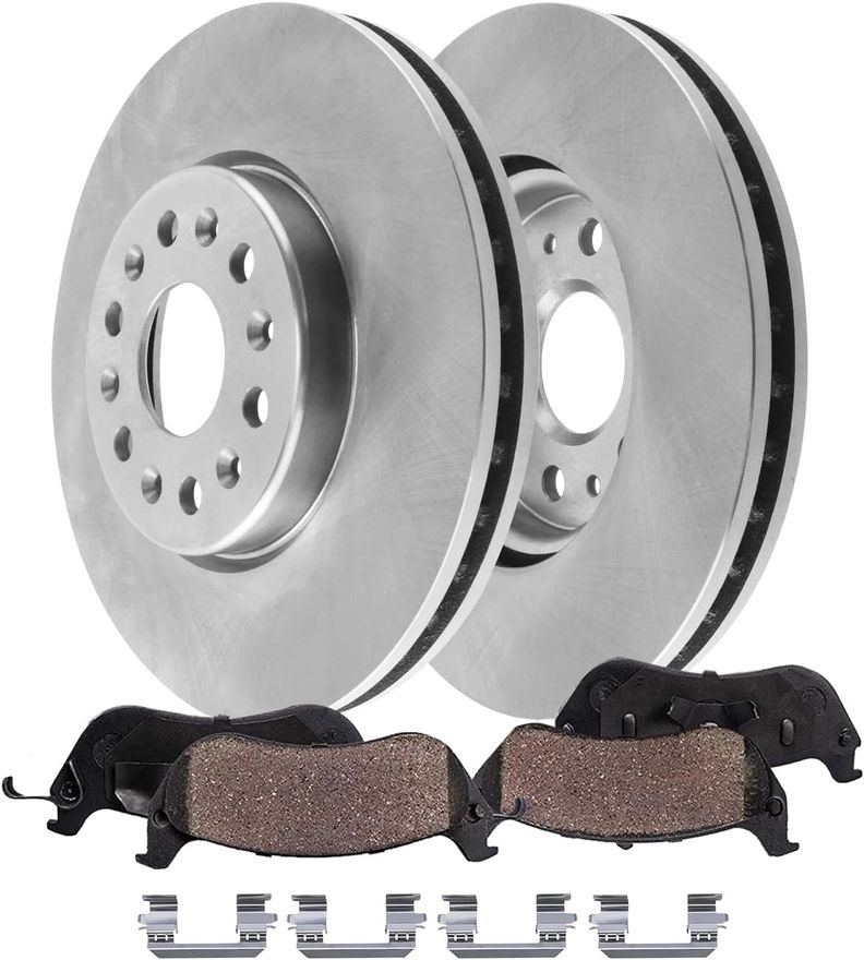 Main Image - Front Disc Rotors Brake Pads Kit