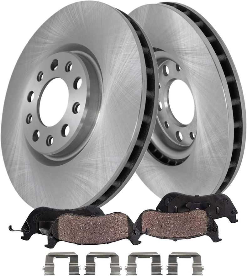 Main Image - Front Disc Rotors Brake Pads Kit