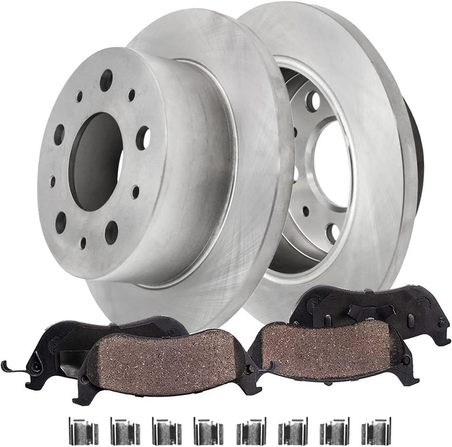 Main Image - Rear Disc Rotors Brake Pads