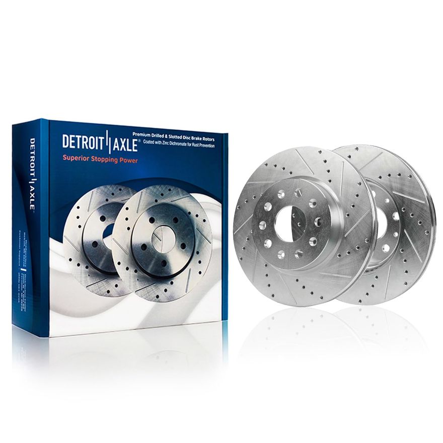 Front Drilled Disc Brake Rotor - S-800149 x2