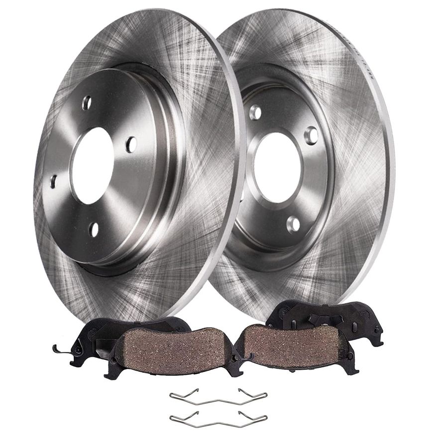 Main Image - Rear Disc Rotors Brake Pads