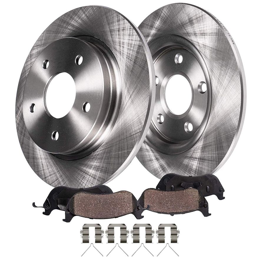 Main Image - Rear Disc Rotors Brake Pads