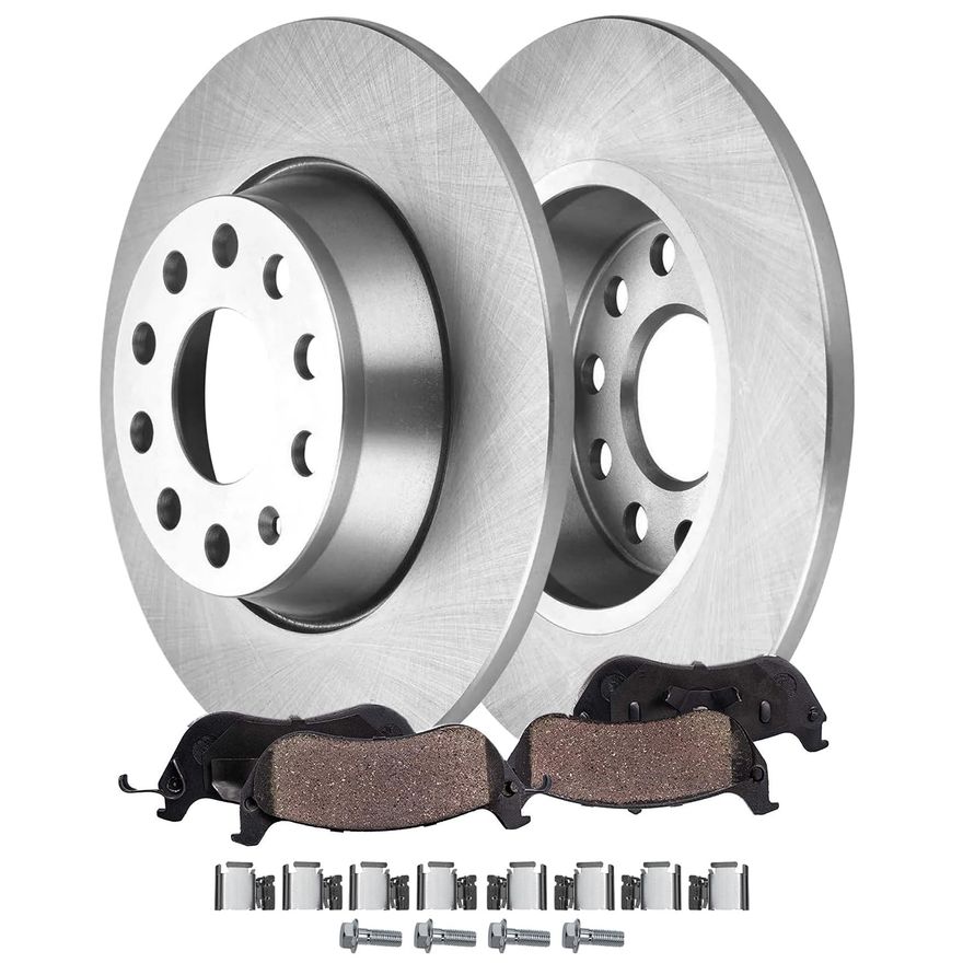 Main Image - Rear Disc Rotors Brake Pads