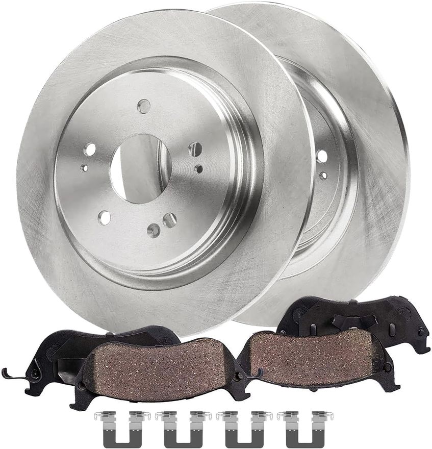 Main Image - Rear Disc Rotors Brake Pads