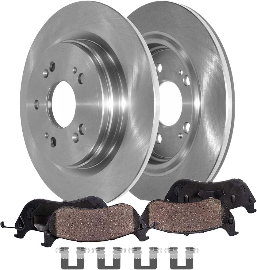 Main Image - Rear Disc Rotors Brake Pads