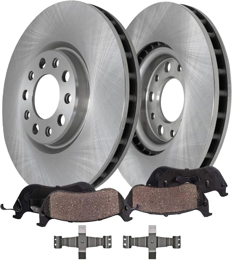 Main Image - Front Disc Rotors Brake Pads Kit