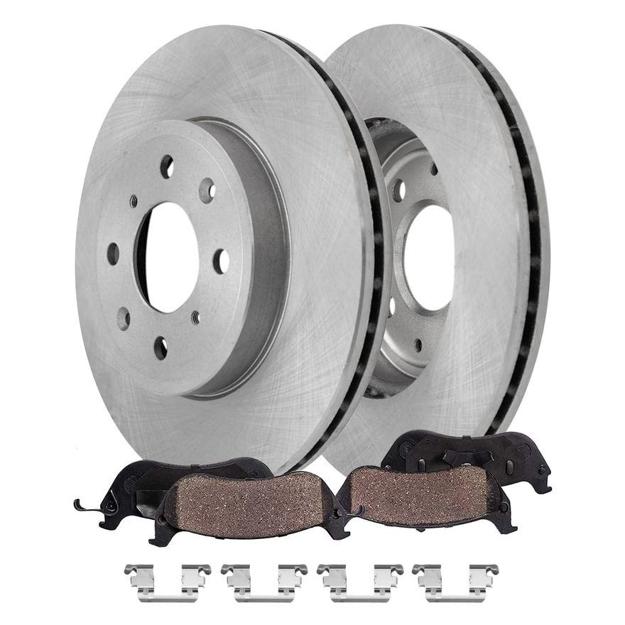 Main Image - Front Disc Rotors Brake Pads