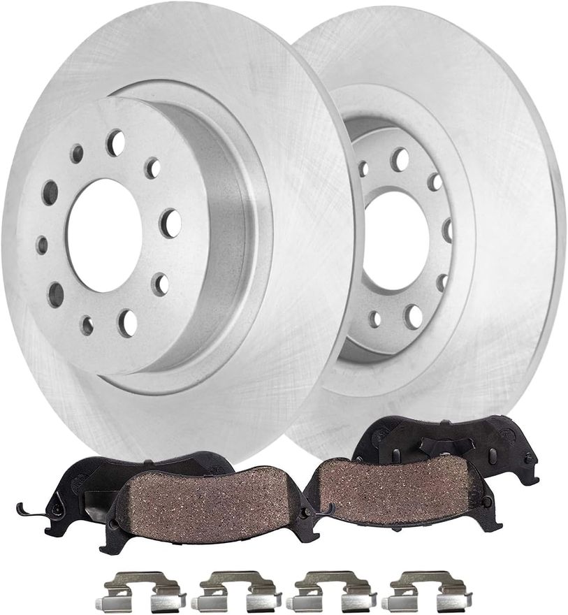 Main Image - Rear Disc Rotors Brake Pads