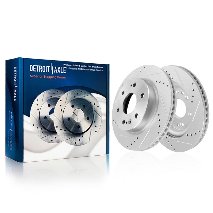 Front Drilled Brake Rotor - S-800190 x2
