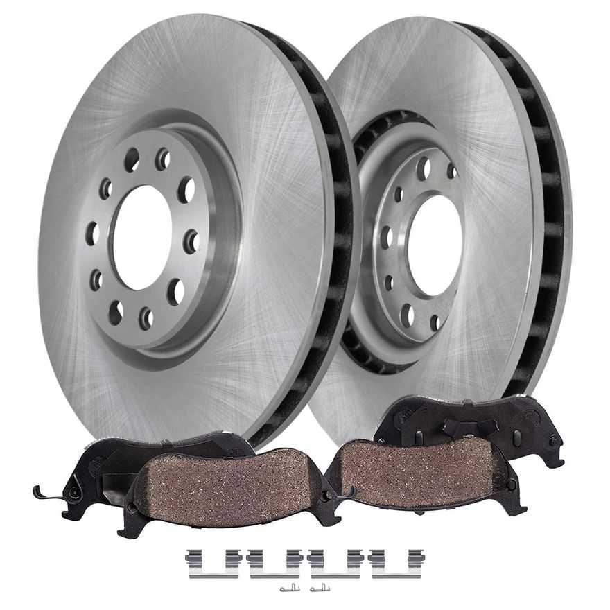 Main Image - Front Disc Rotors Brake Pads