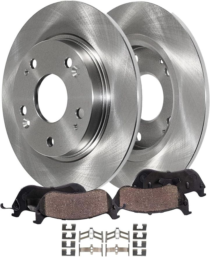 Main Image - Rear Disc Rotors Brake Pads