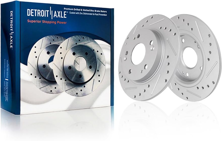 Rear Drilled Disc Brake Rotor - S-800255x2