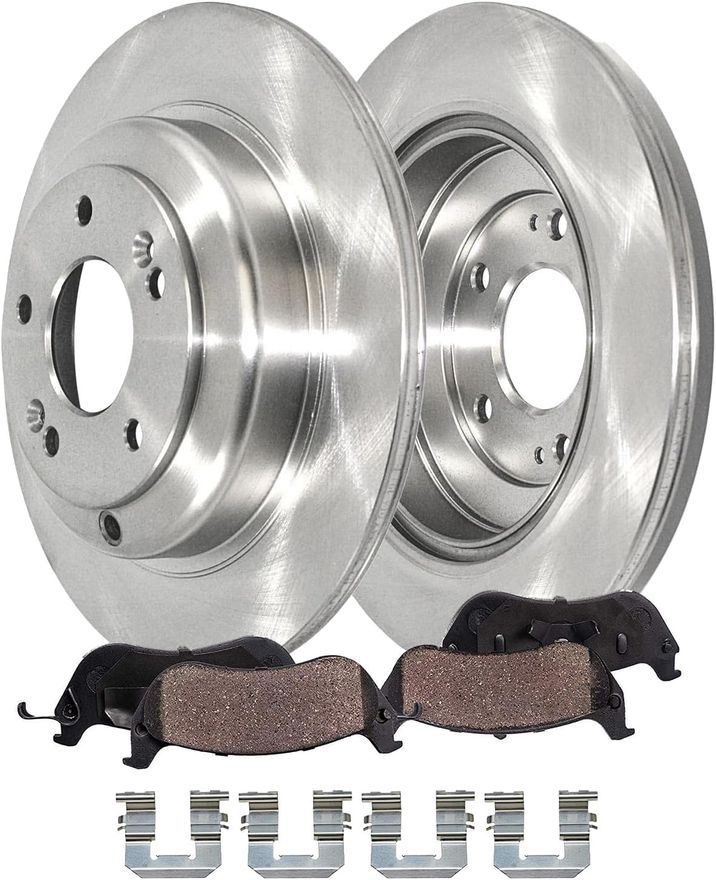 Main Image - Rear Disc Rotors Brake Pads