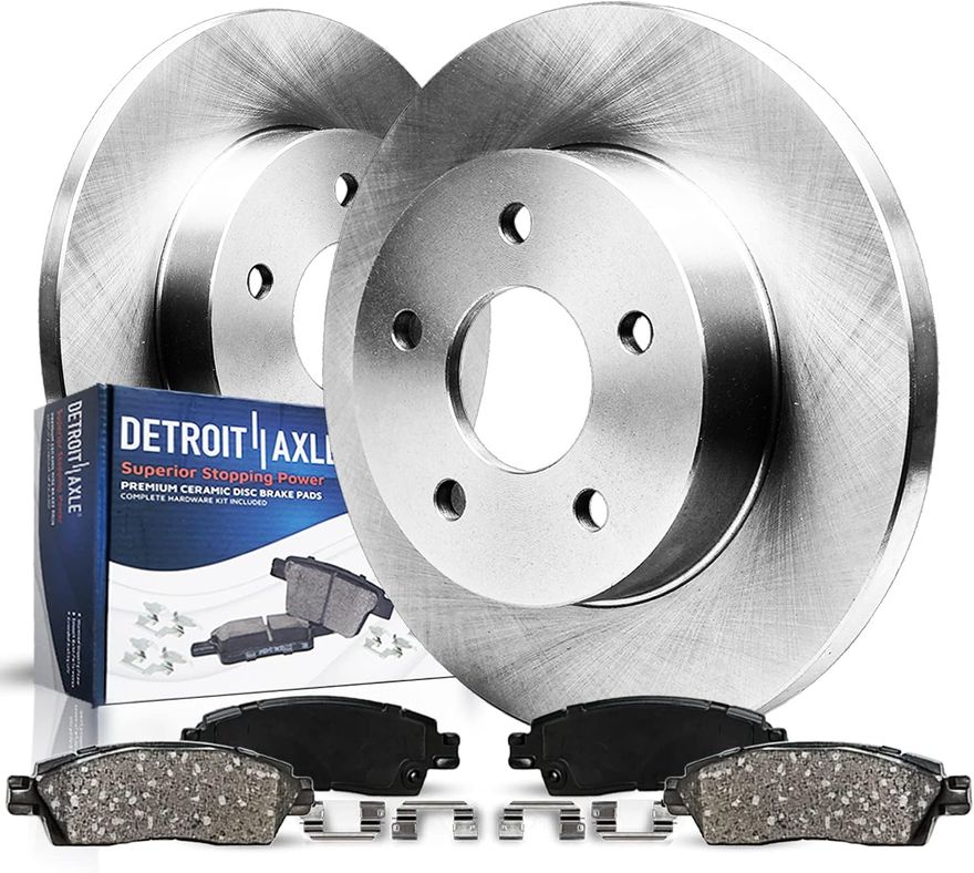 Main Image - Rear Disc Rotors Brakes Pads