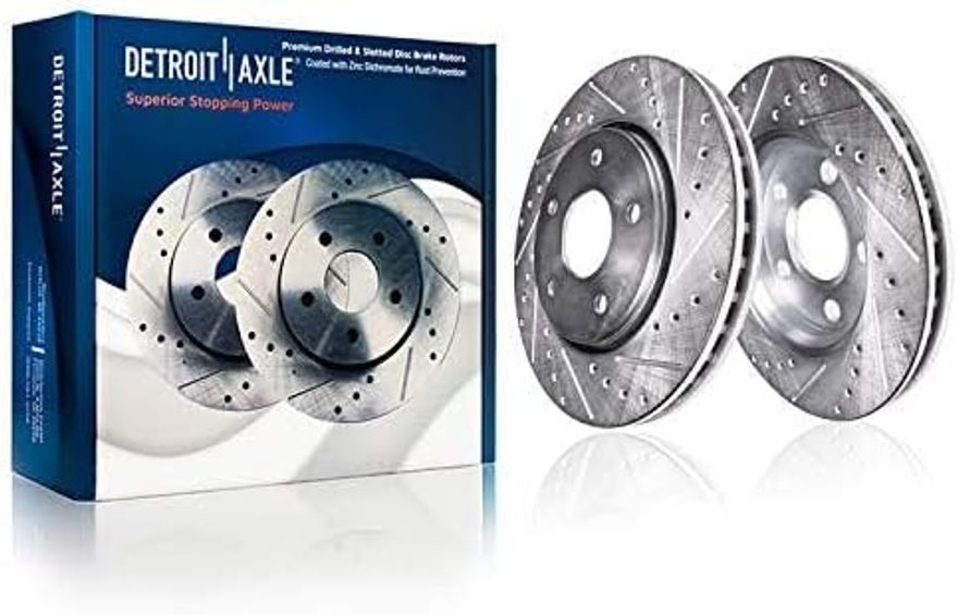 Front Drilled Brake Rotor - S-31475 x2