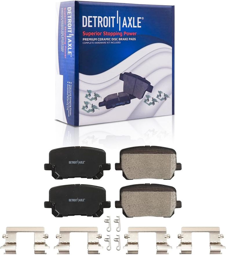Rear Ceramic Brake Pad - P-1766 x2