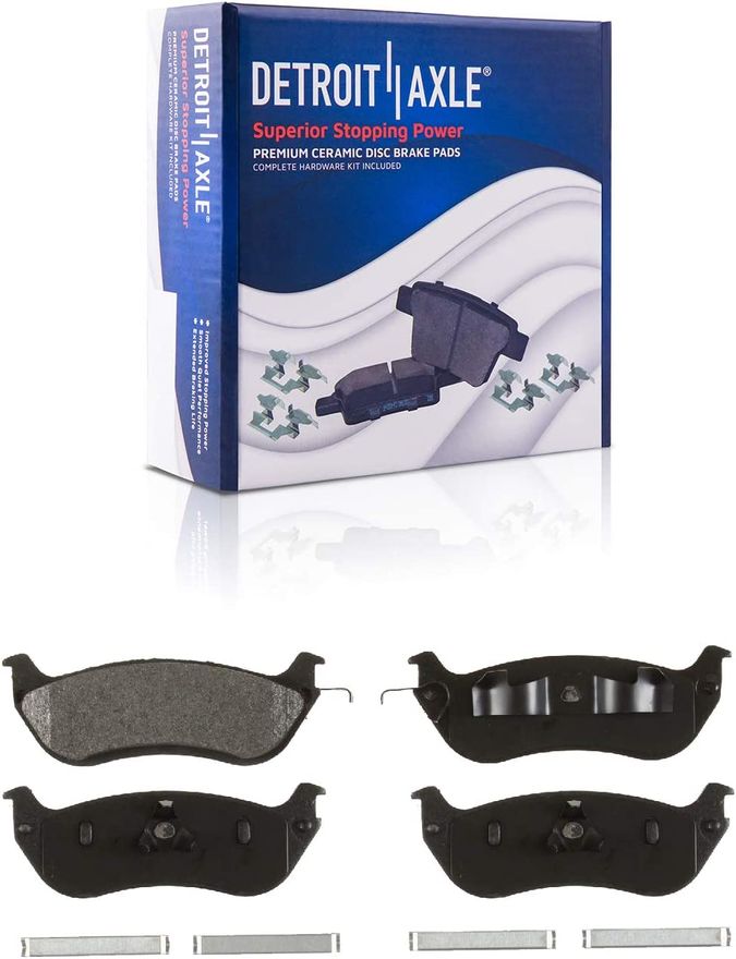 Rear Ceramic Brake Pads - P-674 x2