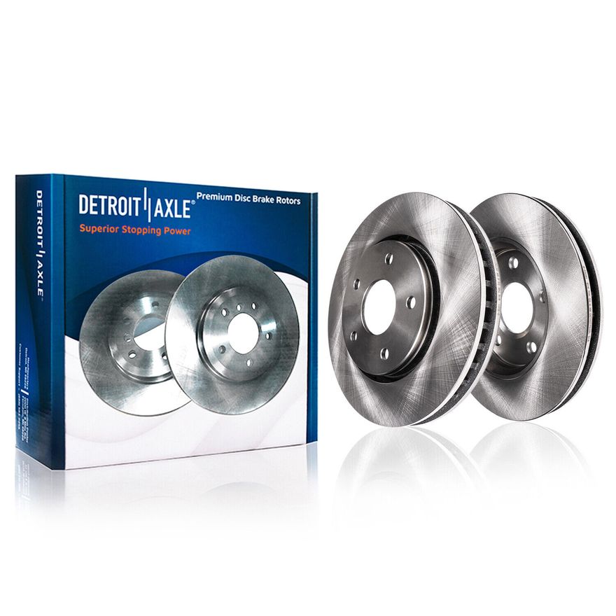 Front Disc Brake Rotors - R-53037 x2