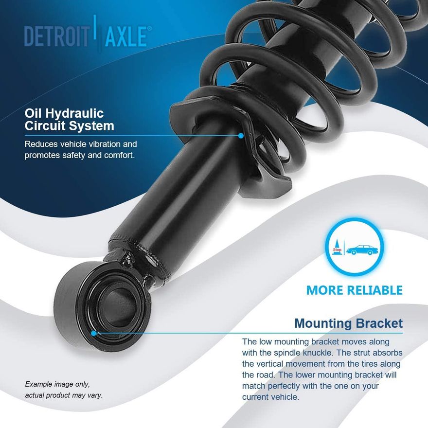 thumbnail image 2 of Complete Strut & Coil Spring Assembly Kit – Front & Rear, 4-Piece – Quick Install, Lifetime Warranty 2 of 6