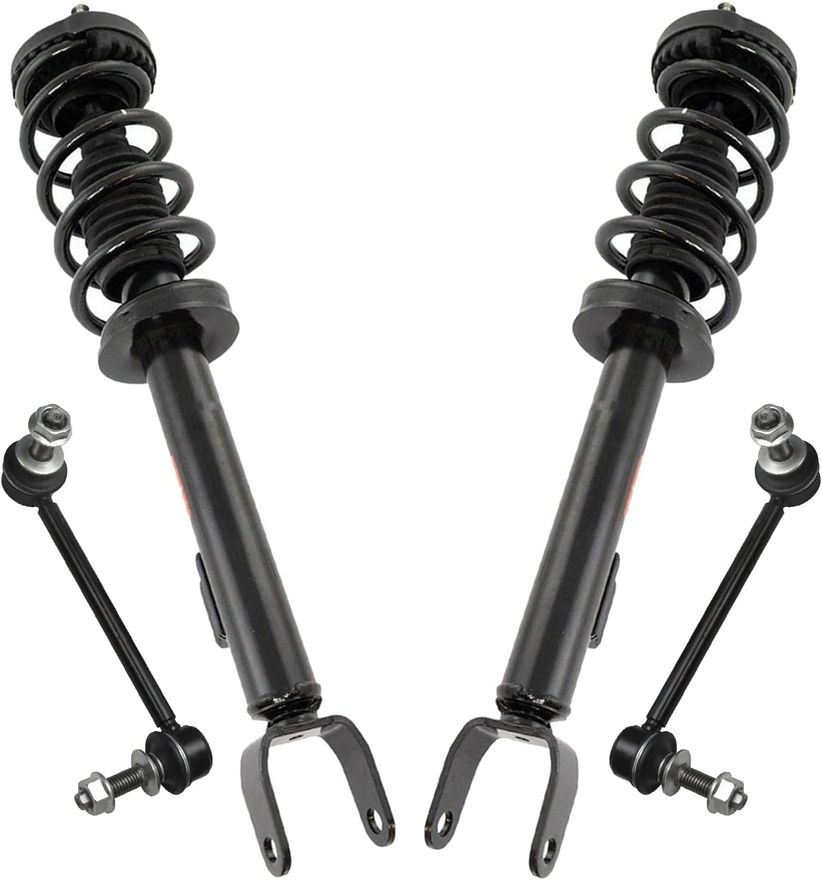 4pc Front Struts Sway Bar Links Suspension Kit