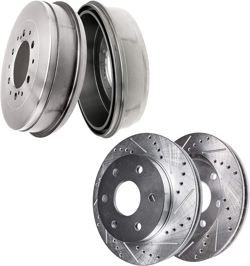 Rear Brake Drum - DR-35090 x2