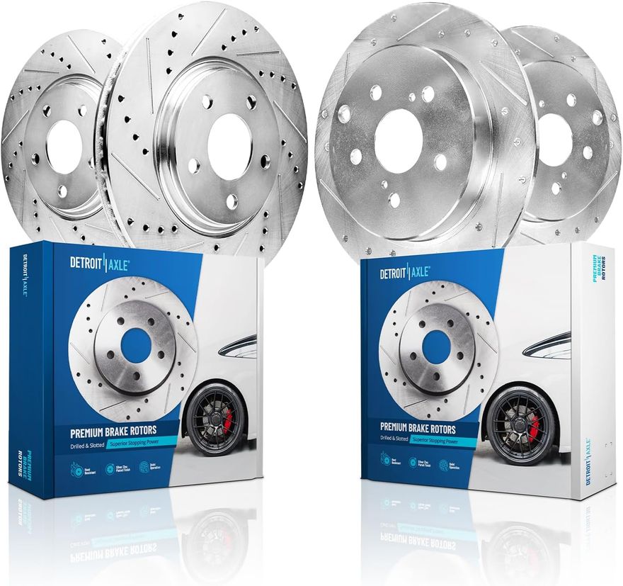 Main Image - Front Rear Drilled Brake Rotors