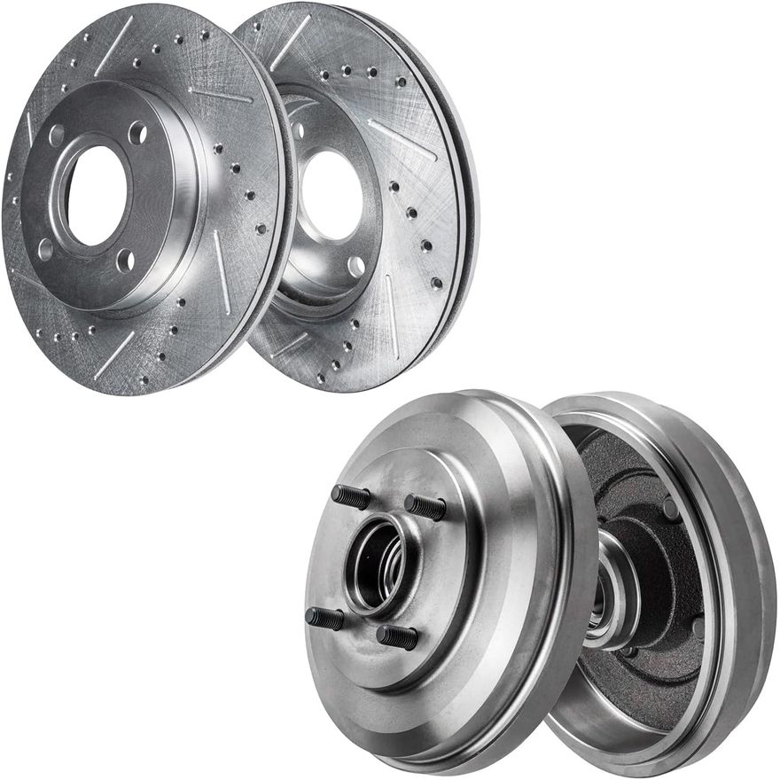 Main Image - Front Drilled Rotors Rear Drums