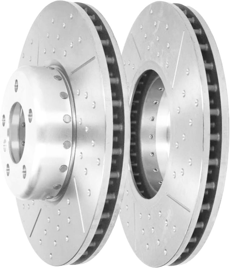 Rear Drilled Brake Rotor - S-800390_S-800391