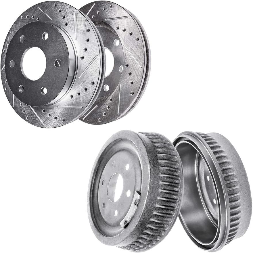 Main Image - Front Drilled Rotors Rear Drums