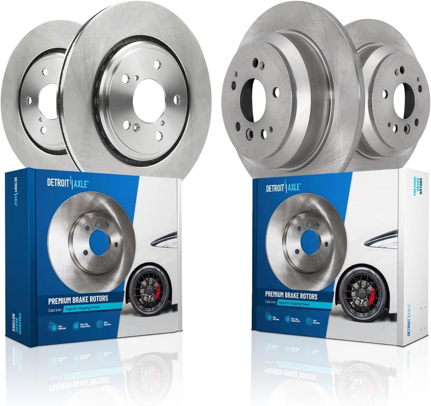 Main Image - Front & Rear Disc Brake Rotors