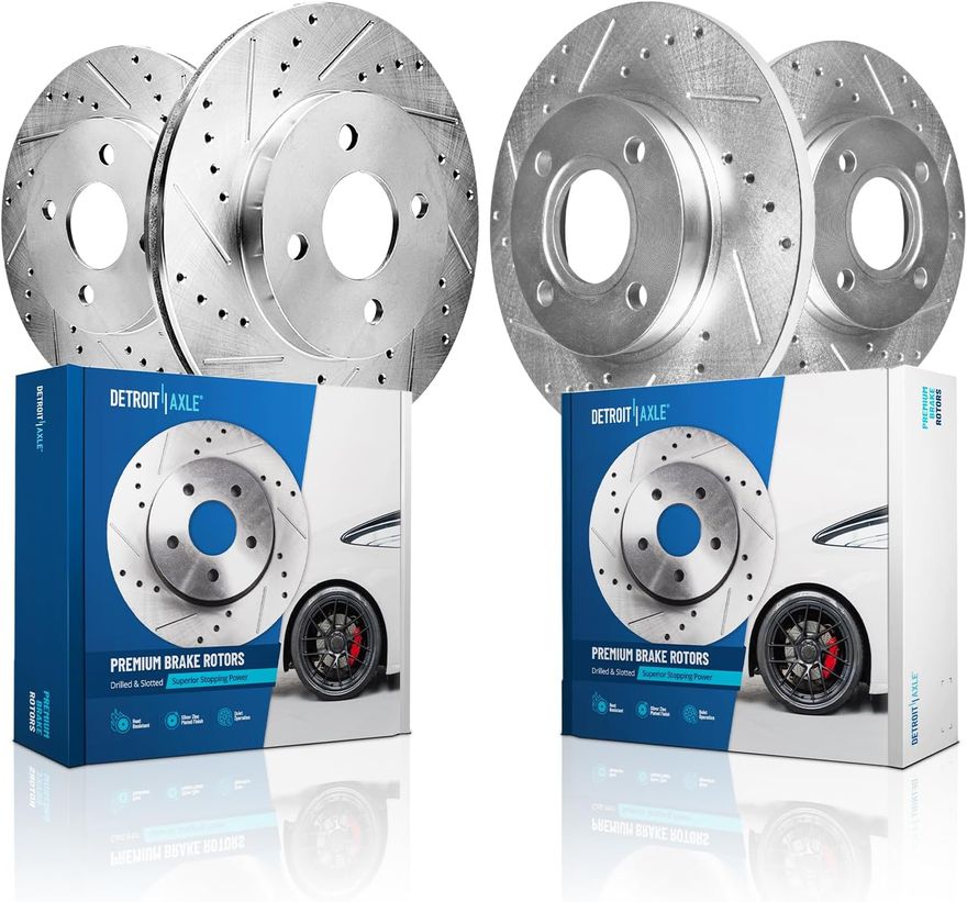 Main Image - Front & Rear Drilled Rotors Kit