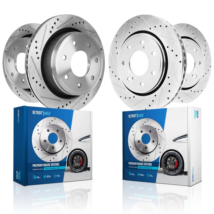 Main Image - Front & Rear Drilled Rotors Kit