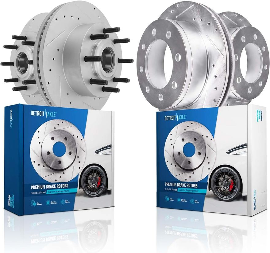 Main Image - Front Rear Drilled Disc Rotors
