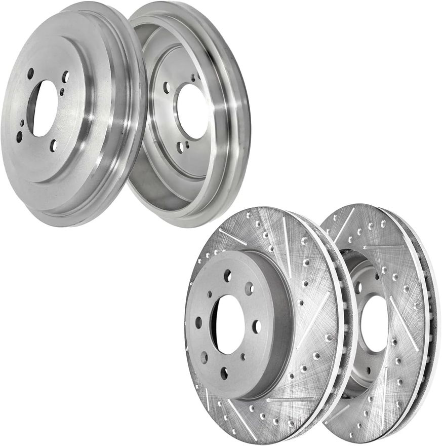 Main Image - Front Drilled Rotors Rear Drums
