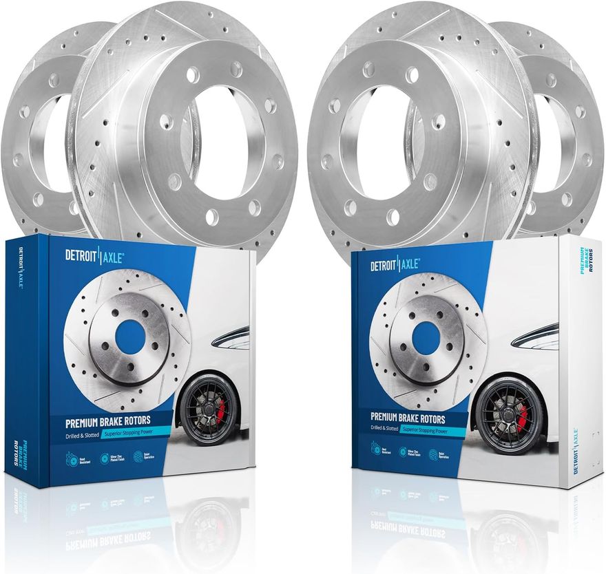 Main Image - Front Rear Drilled Brake Rotors