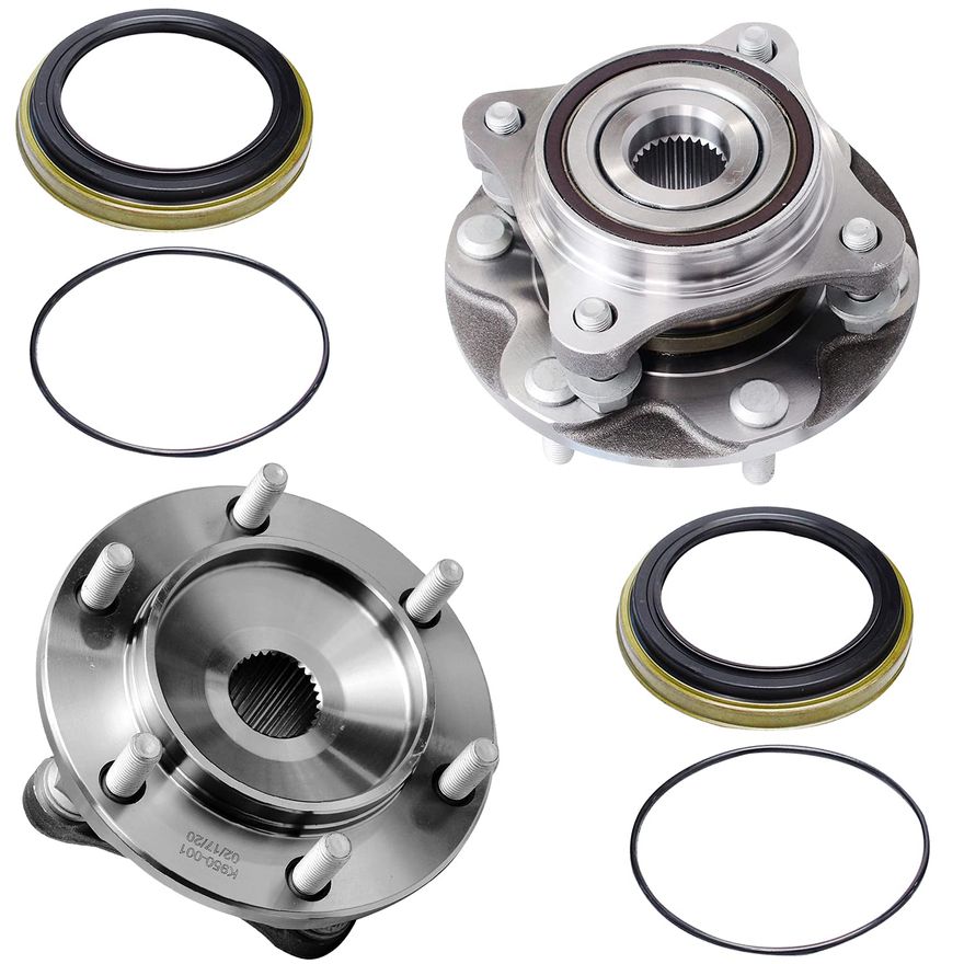 Front Wheel Hub and Bearings - 950-001 x2