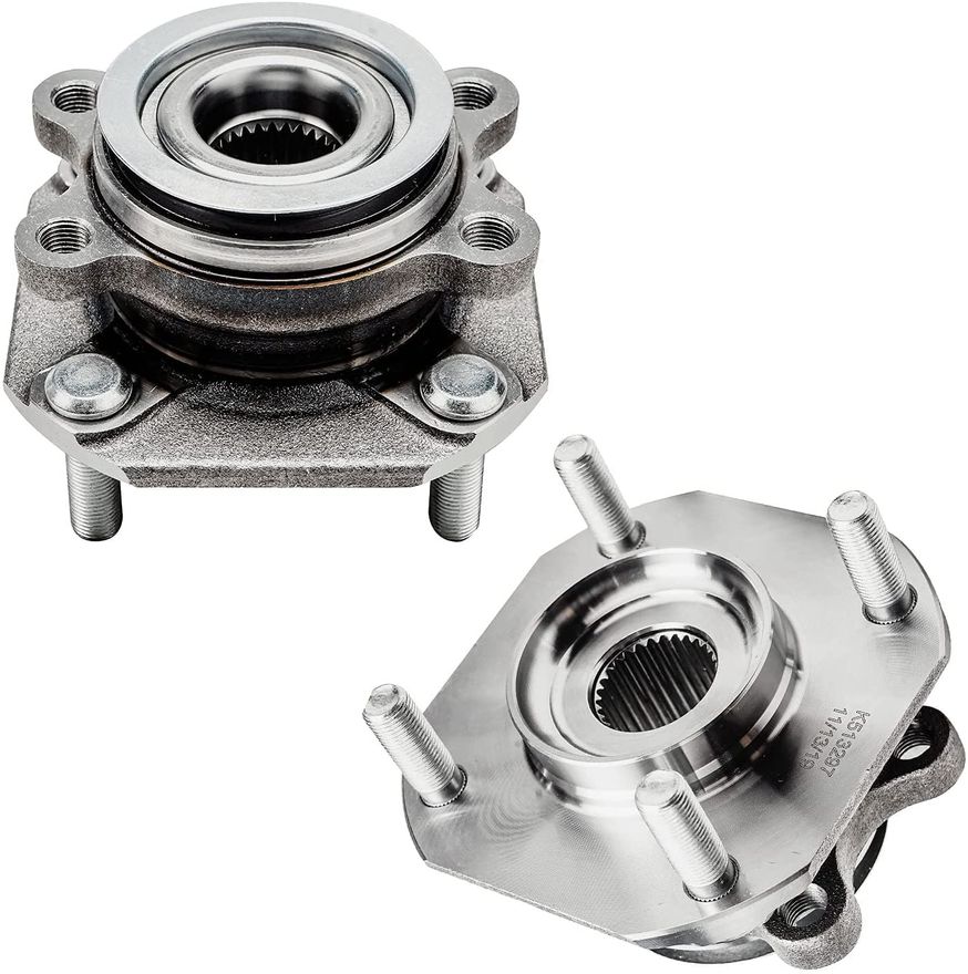 Front Wheel Hub and Bearings - 513297 x2