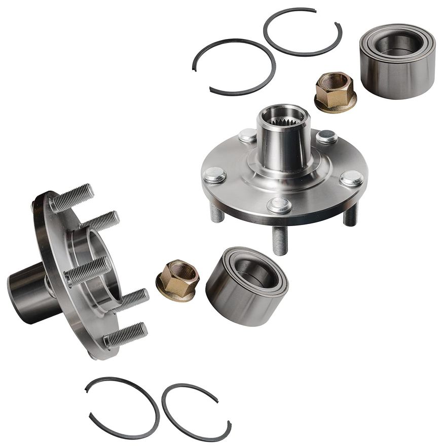Front Wheel Hub and Bearings - 518516 x2