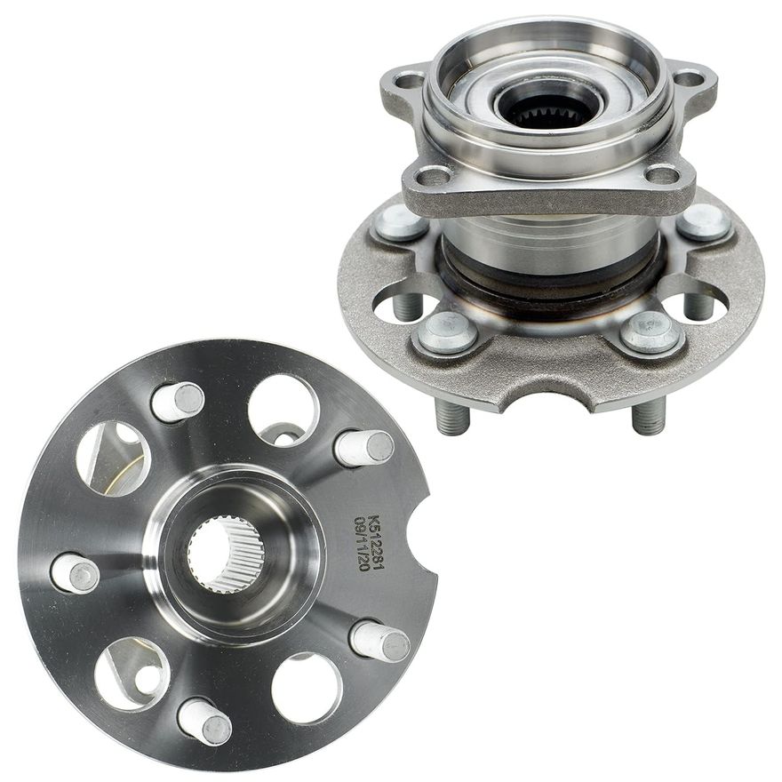 Rear Wheel Hub and Bearing - 512281 x2