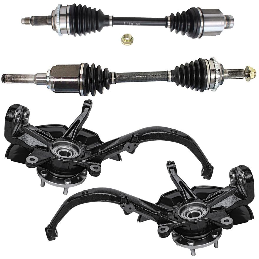 Main Image - Front CV Axles Knuckles Hubs