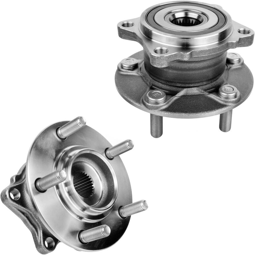 Rear Wheel Hub and Bearing - BR930866 x2