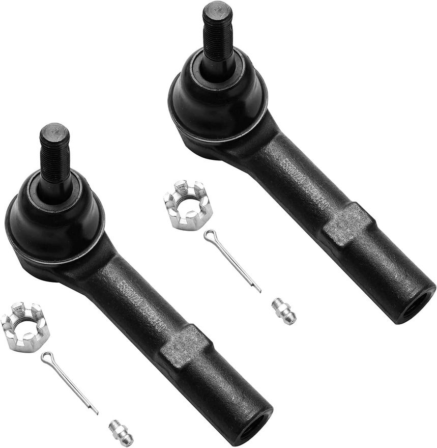 Front Power Steering Rack and Pinion Outer Tie Rods Suspension Kit
