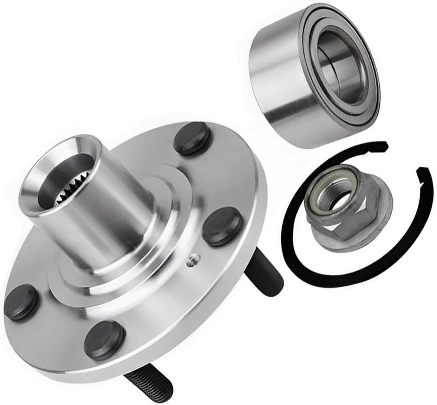 Front Wheel Hub and Bearings - 518517 x2