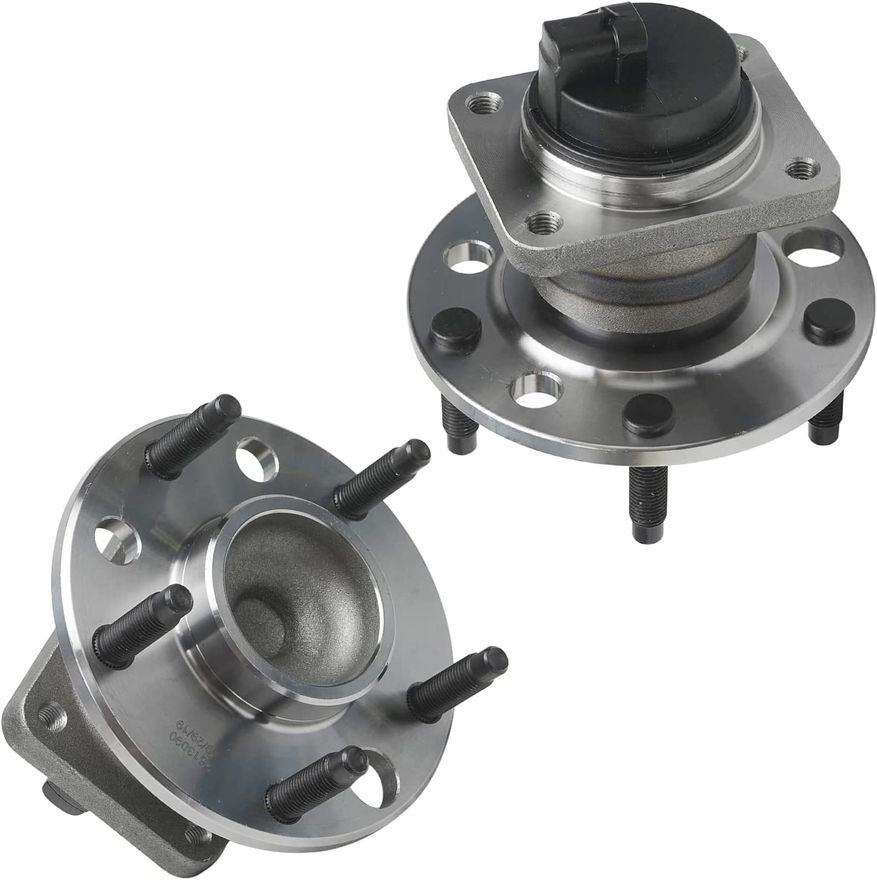 Detroit Axle 5-Piece Front End Kit For Ford Windstar 1999-2003 – Hub Bearings, Rack & Pinion, Tie Rods