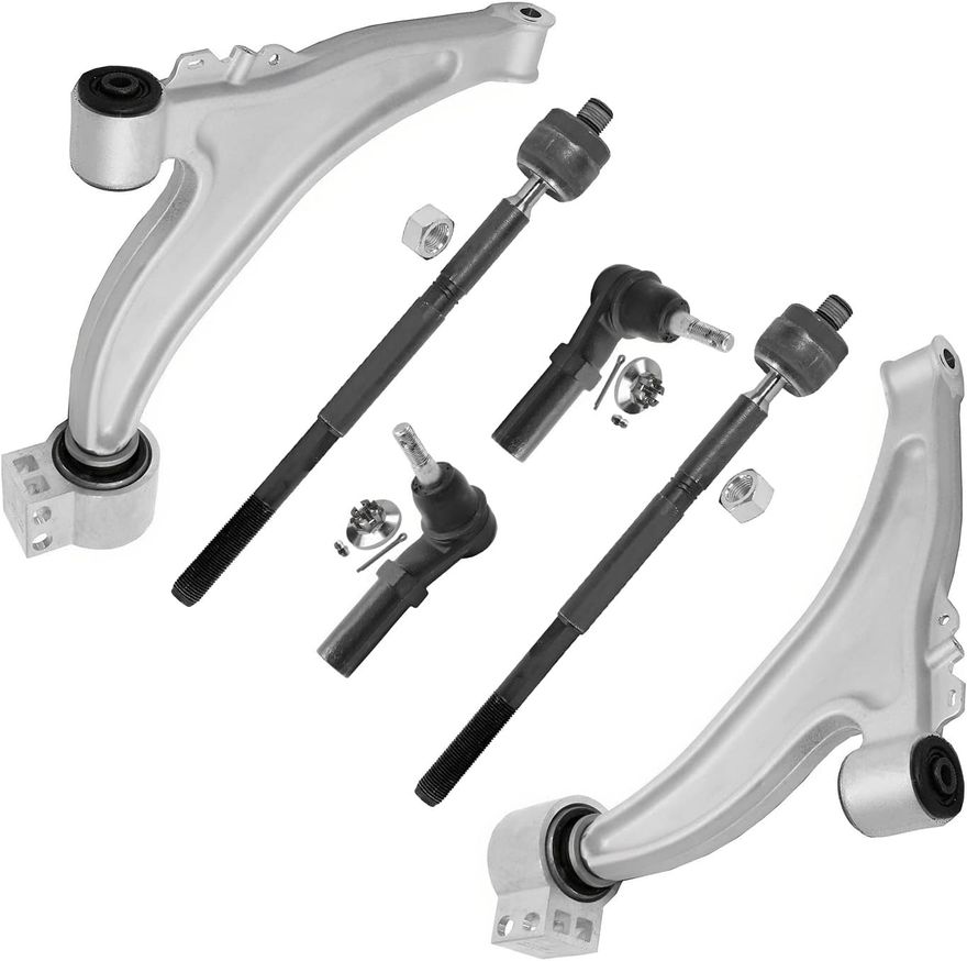 thumbnail image 2 of Detroit Axle 6pc Front End Suspension Kit: Sway Bar Links & Inner/Outer Tie Rods For Buick LaCrosse/Regal 2014-2016 2 of 3