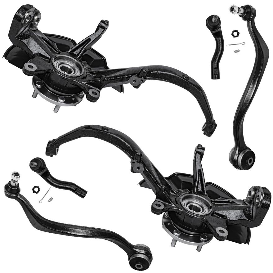 Main Image - Front Control Arms Knuckles Hubs