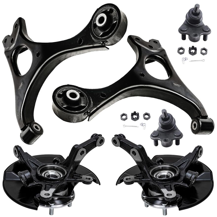 Main Image - Front Control Arms Knuckles Hubs