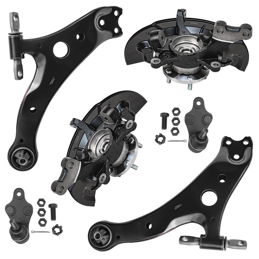 Main Image - Front Control Arms Knuckles Hubs