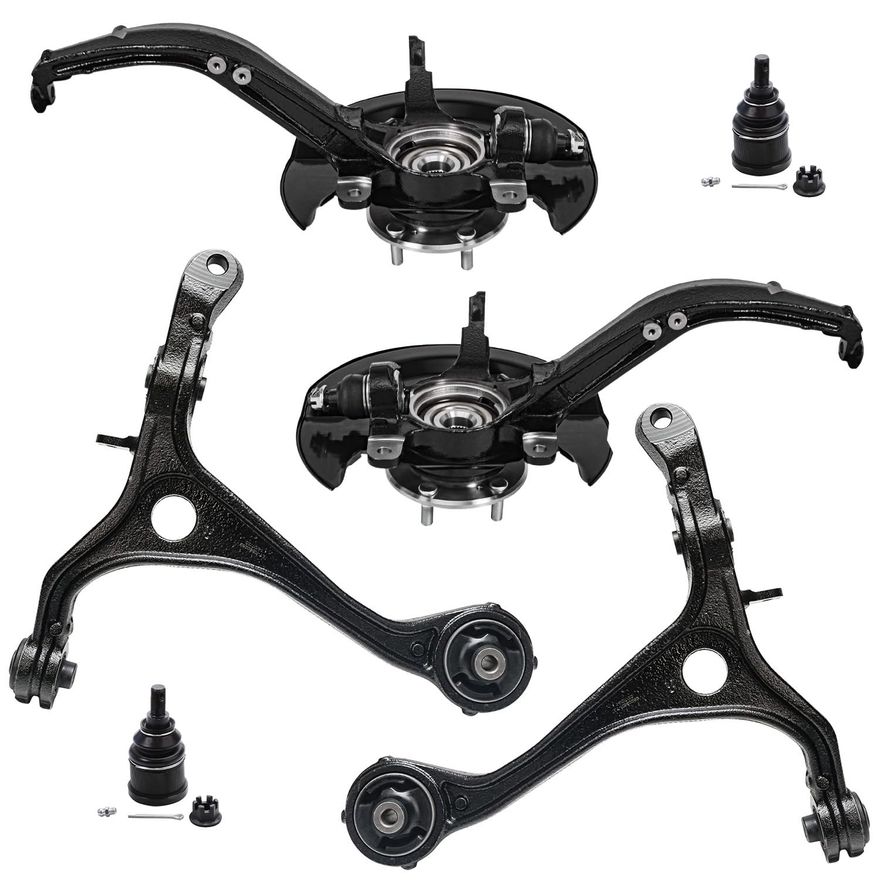 Main Image - Front Control Arms Knuckles Hubs